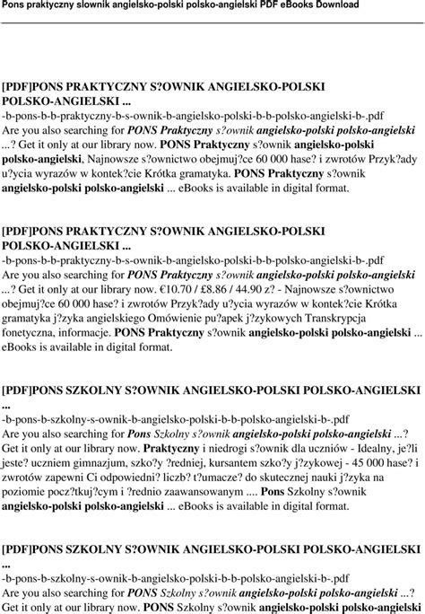 english pons|pons english polish.